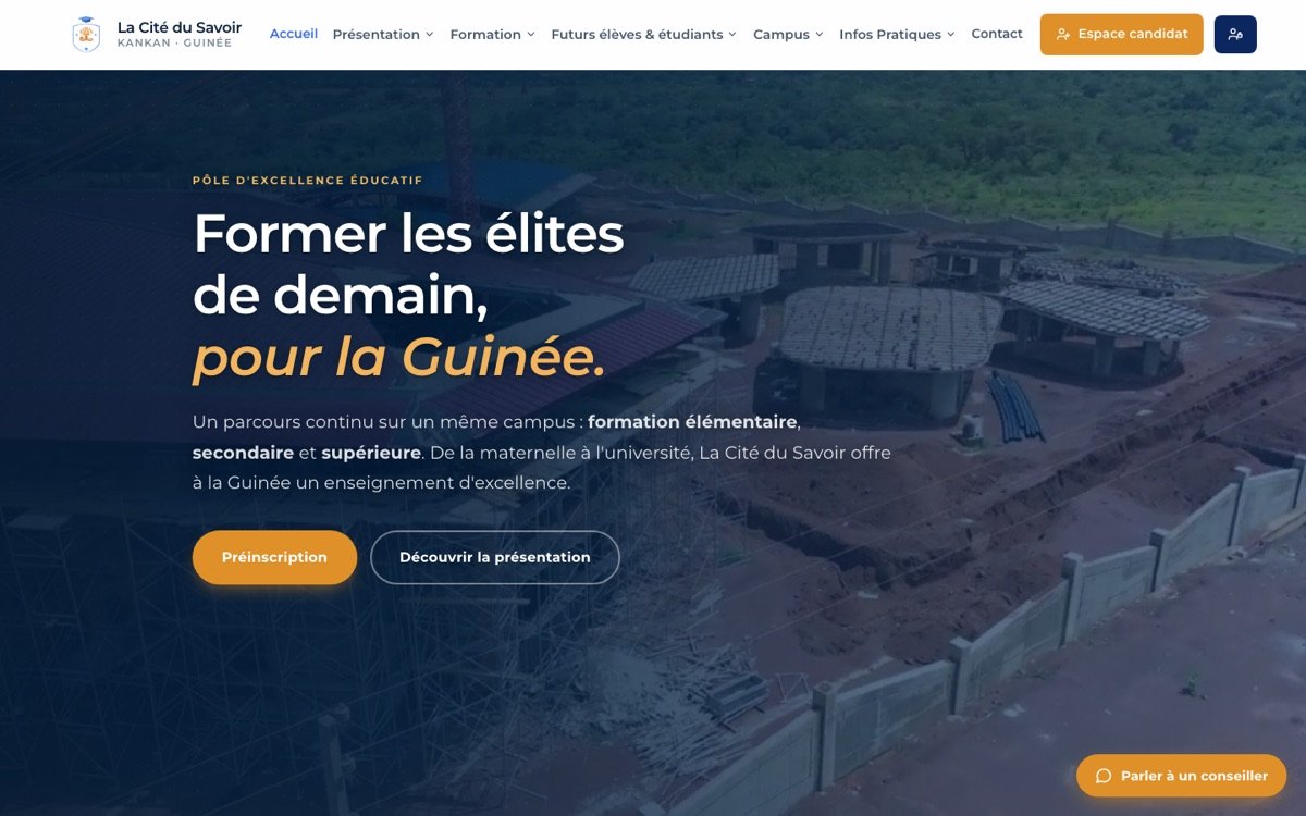 Aperçu du site La Cité du Savoir