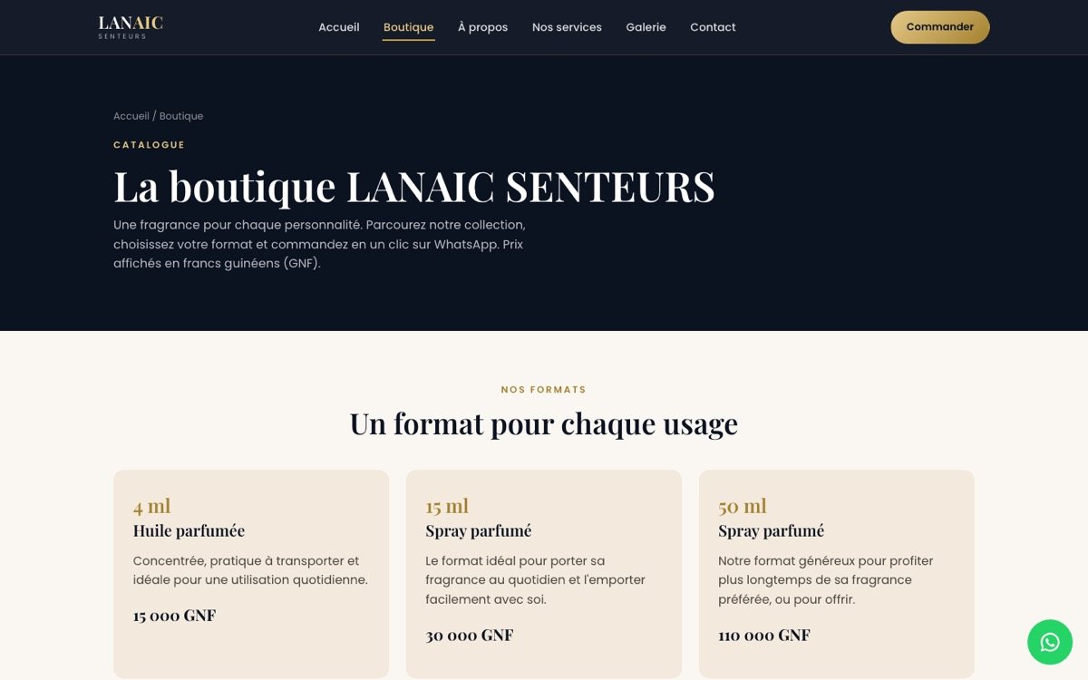 Aperçu de la boutique LANAIC SENTEURS