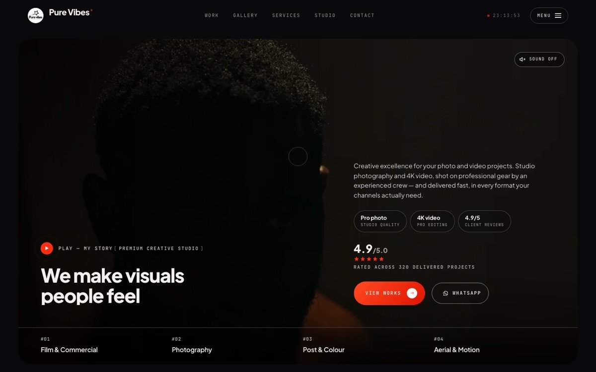 Aperçu du site Pure Vibes Records